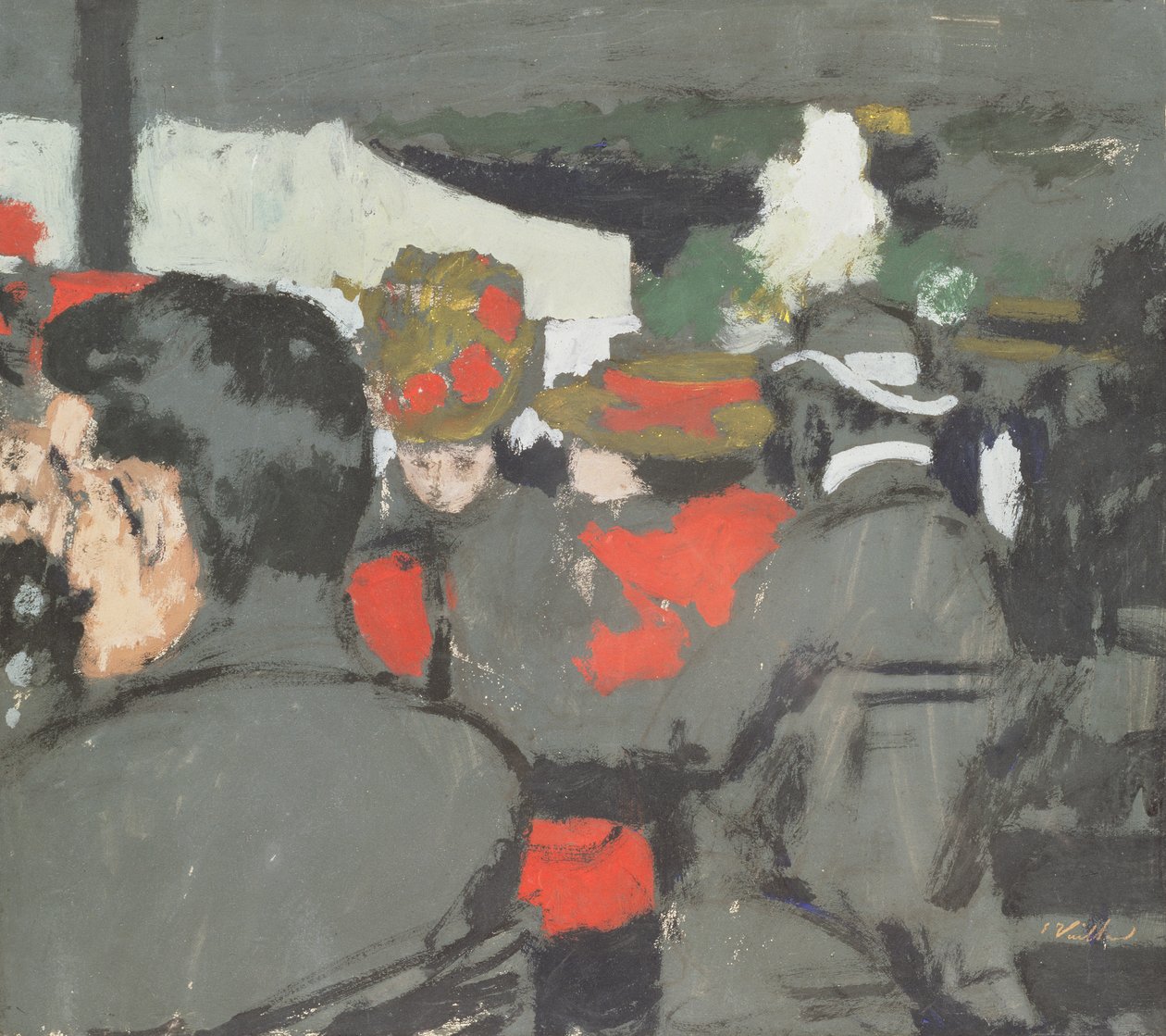 Café i Bois de Boulogne, ca. 1893 af Edouard Vuillard