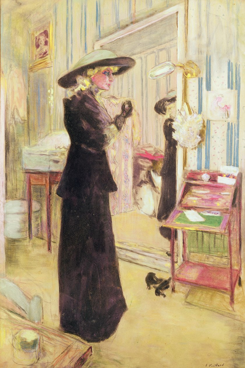 Charlotte Lysès, 1912 (pastel på lærred) af Edouard Vuillard
