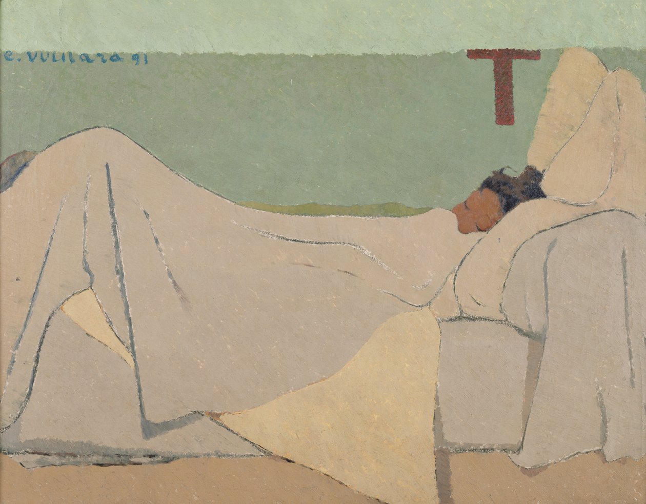 I sengen, 1891 af Edouard Vuillard