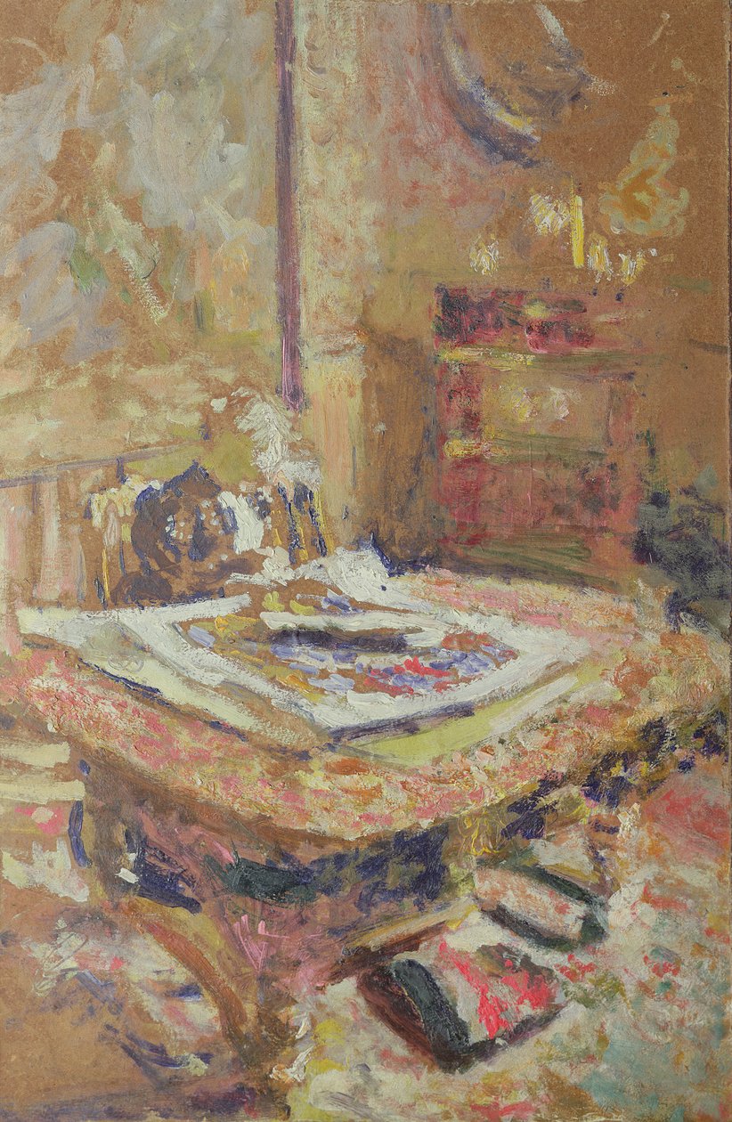 Interiør, ca. 1906 (olie på kort) af Edouard Vuillard