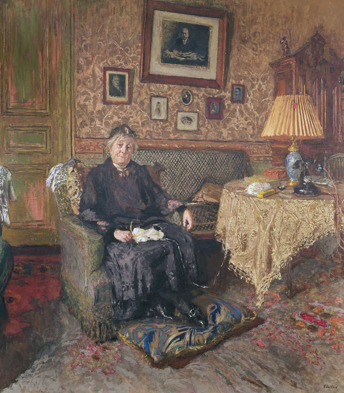 Madame Adrien Benard (1853-1935) 1928-29 af Edouard Vuillard