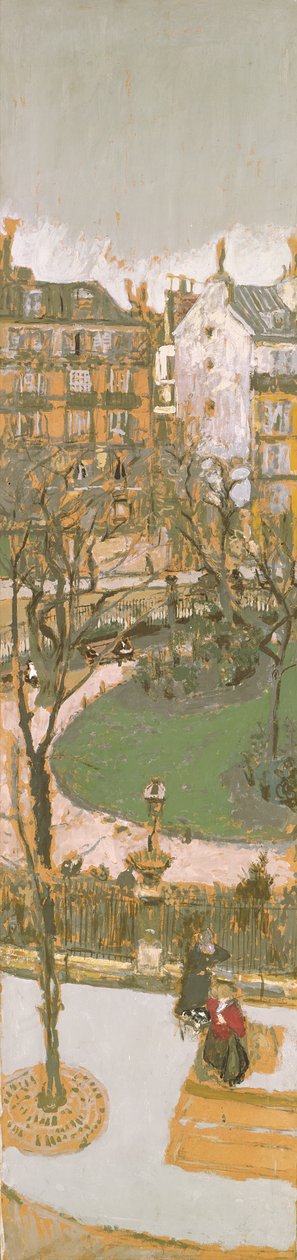 Rue de Paris, Panel 6 af 6, 1908 af Edouard Vuillard