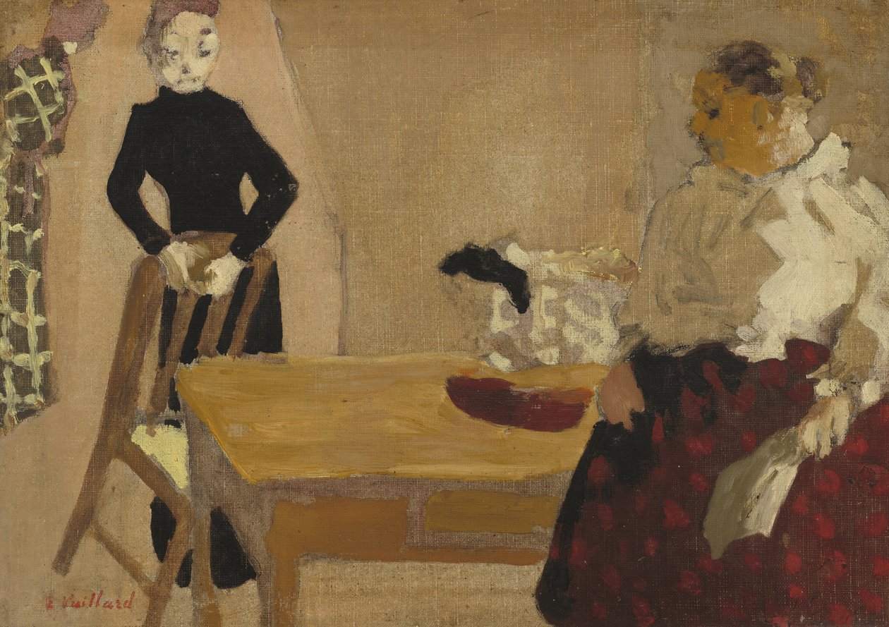 Samtalen, 1891 af Edouard Vuillard