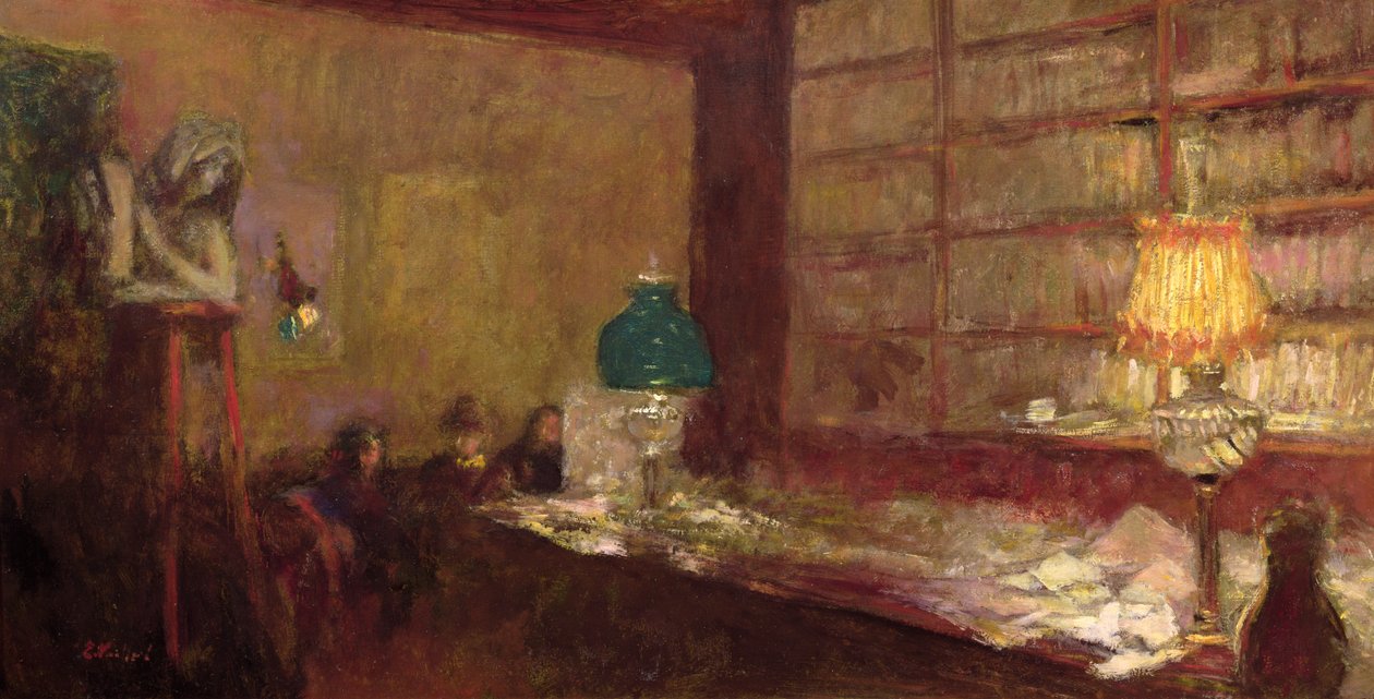 Den grønne lampe, ca.1898 af Edouard Vuillard
