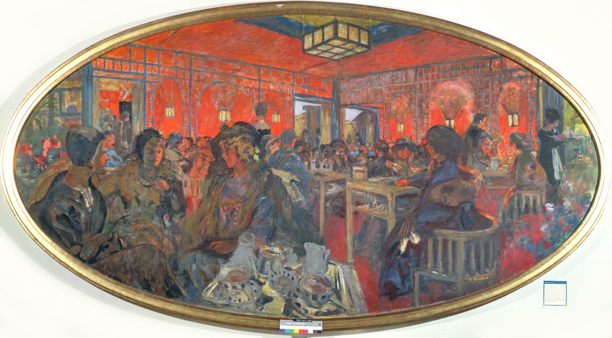 The Tea Room in the Grand Teddy, 19189 af Edouard Vuillard