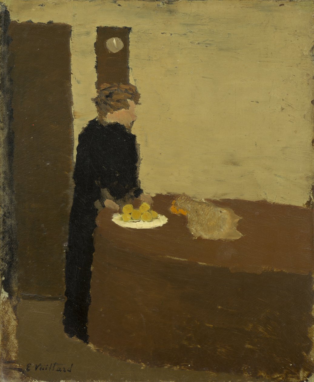 Kvinde i sort, ca. 1891 (olie på pap) af Edouard Vuillard
