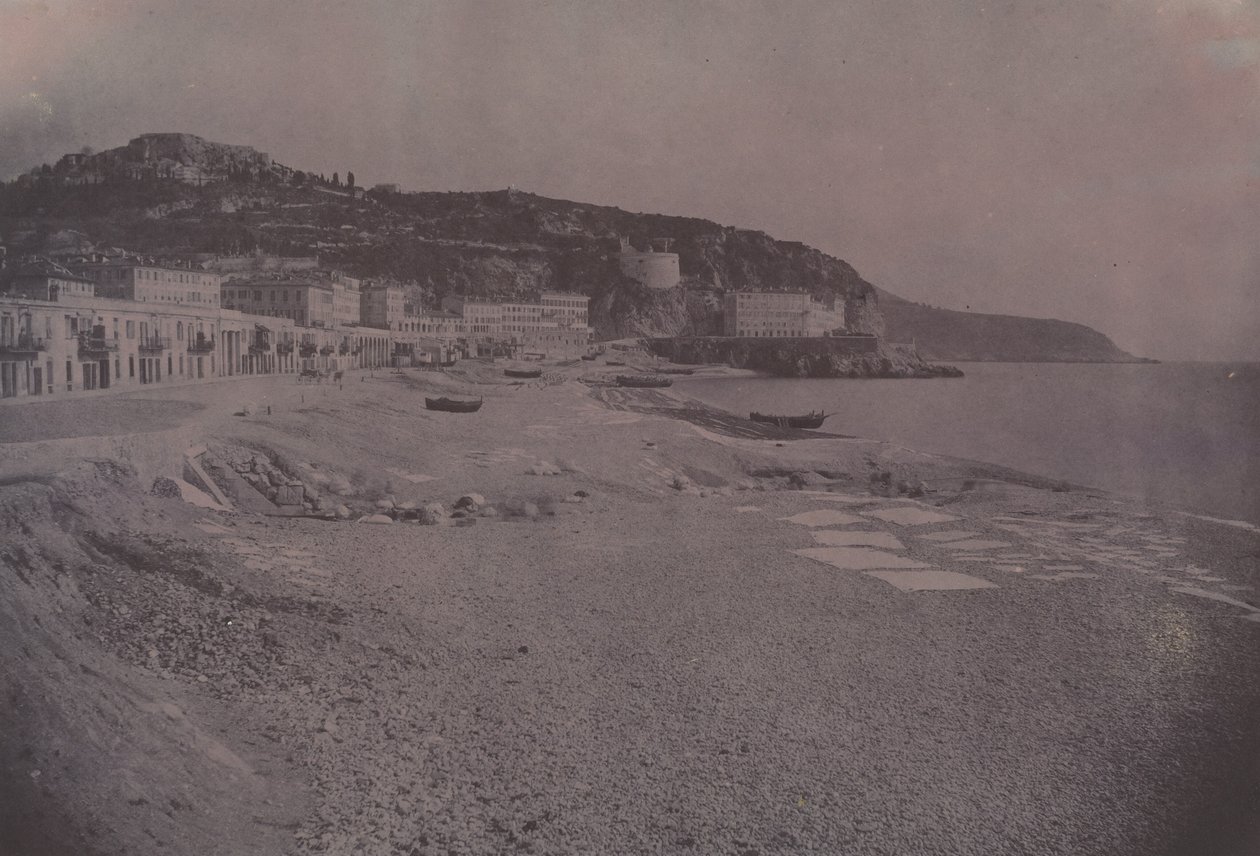 Les Ponchettes i Nice, ca. 1855 (foto) af Edouard-Denis Baldus