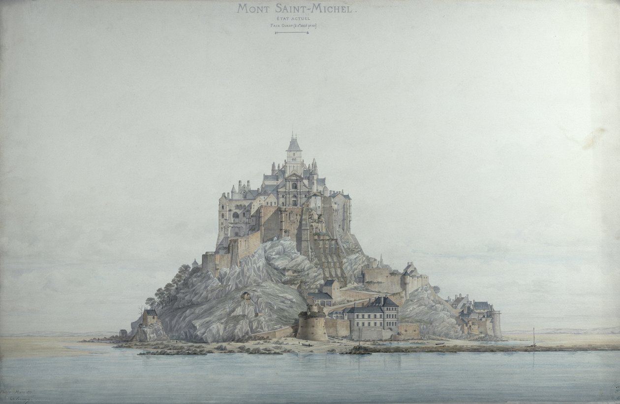 Mont Saint-Michel (vestsiden), 1873 af Edouard-Jules Corroyer