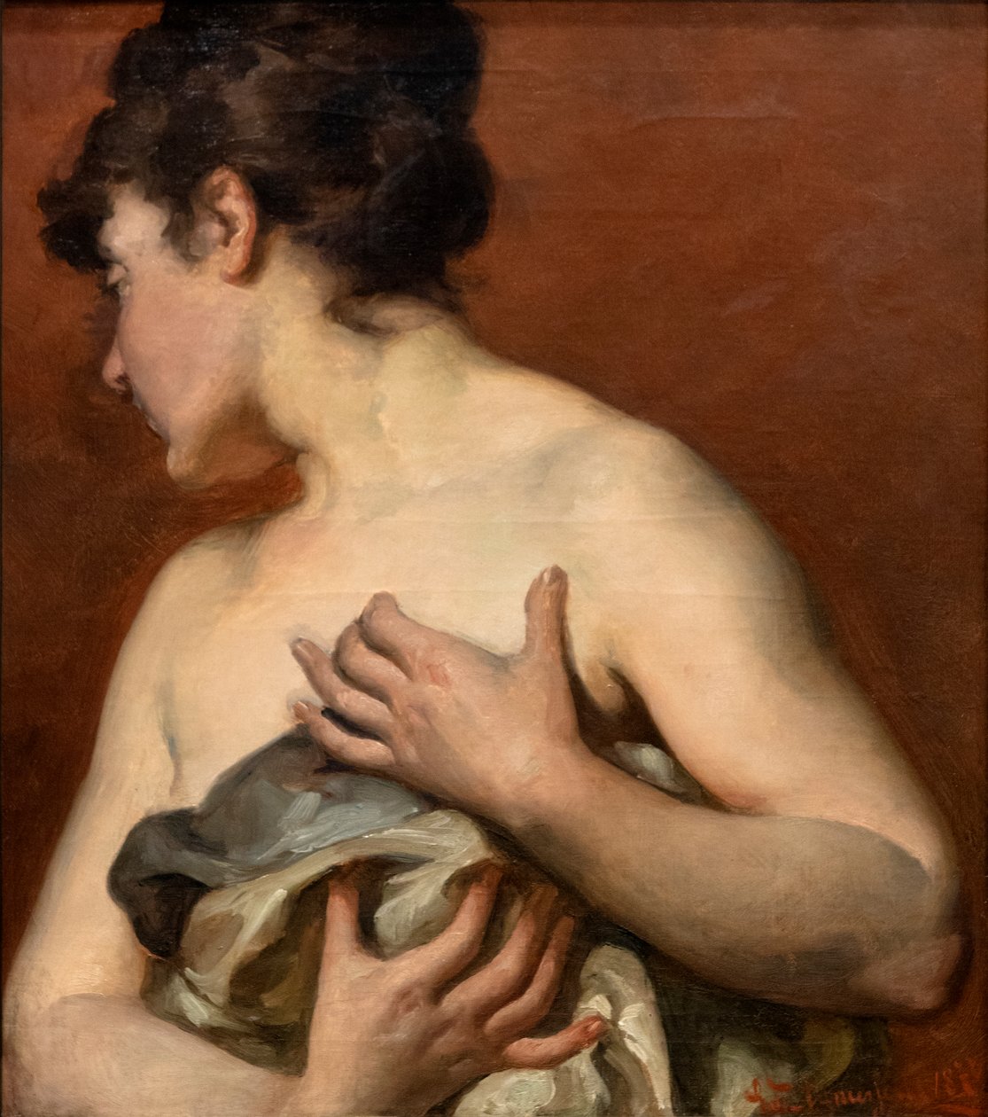 Nøgenstudie af Edouard Agneessens