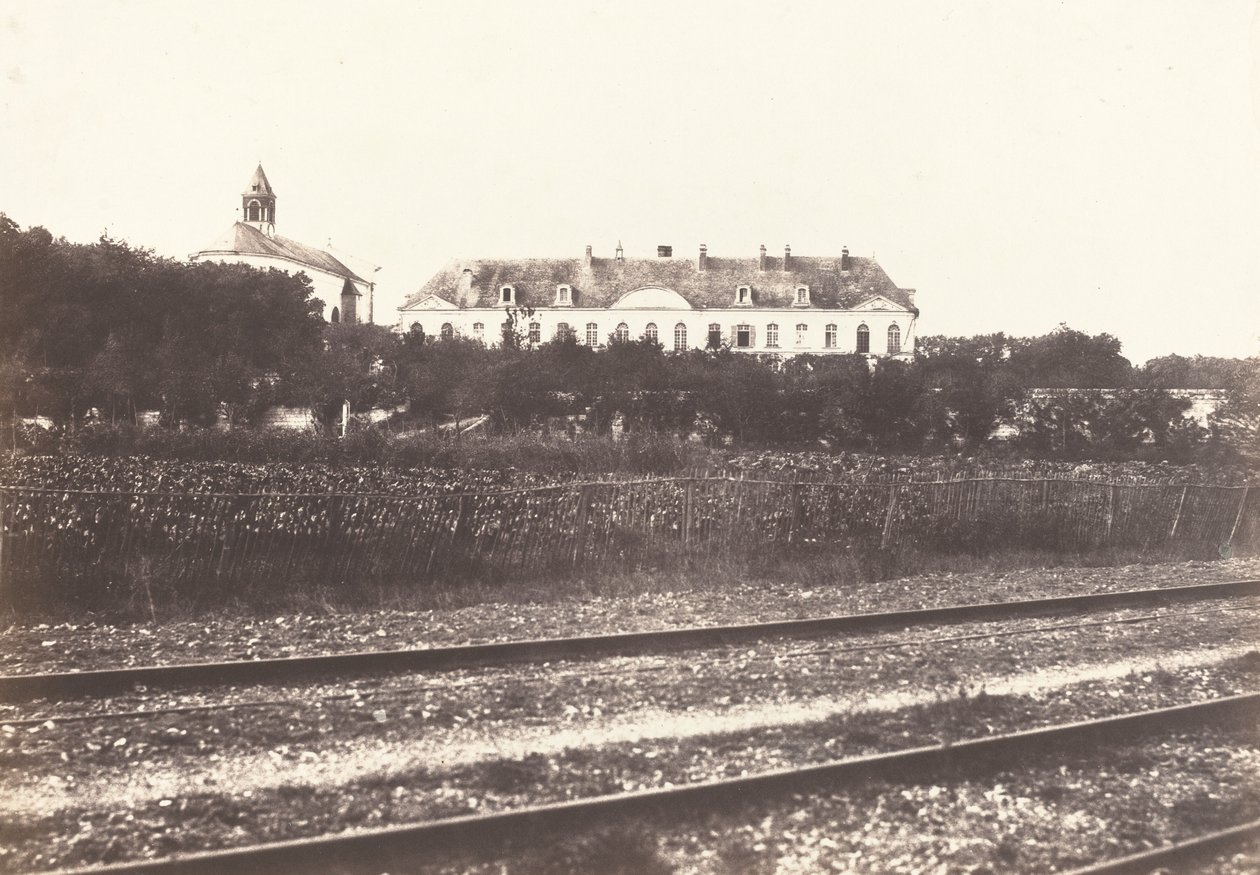 Gard Abbey nær Abbeville, ca. 1855. af Édouard Baldus