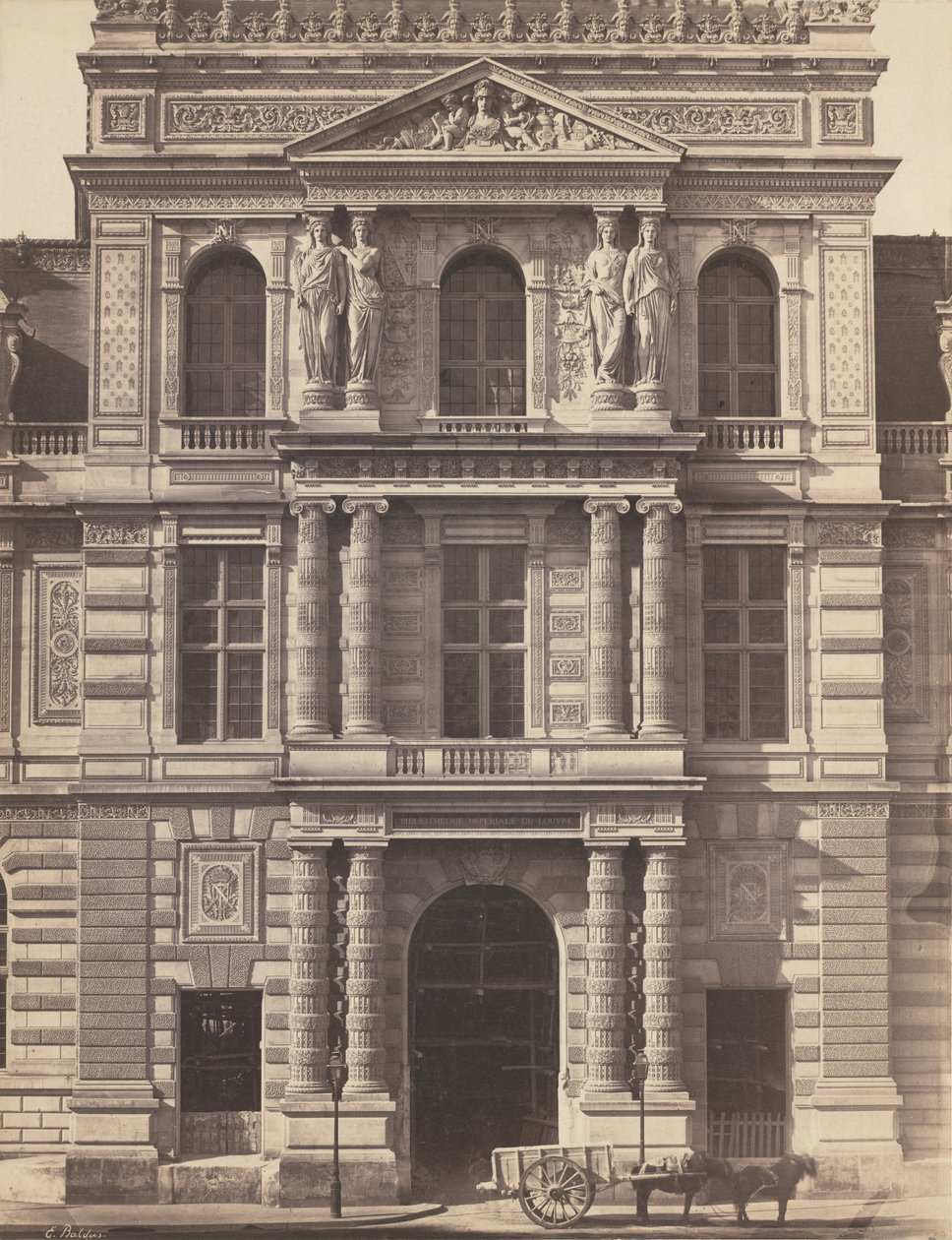 Imperial Library of the Louvre, 1856-1857. af Édouard Baldus