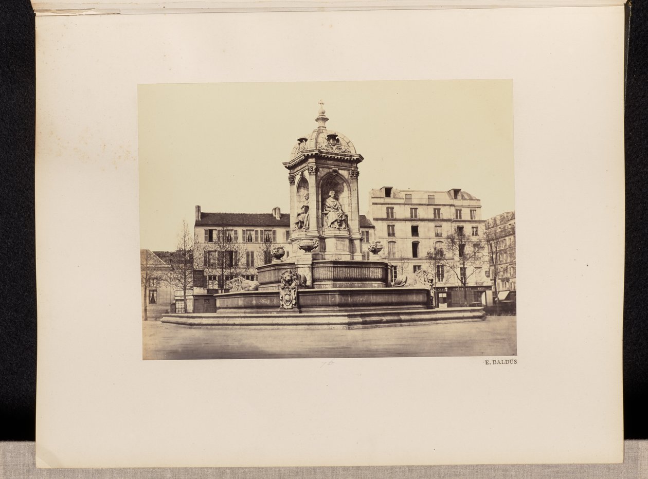 [Fontaine Saint Sulpice] (nr. 76) af Édouard Baldus
