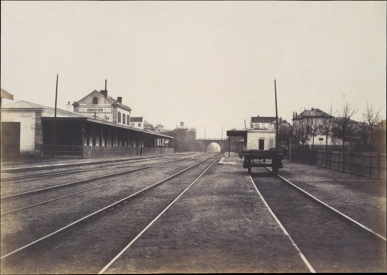 Enghien Station af Édouard Baldus