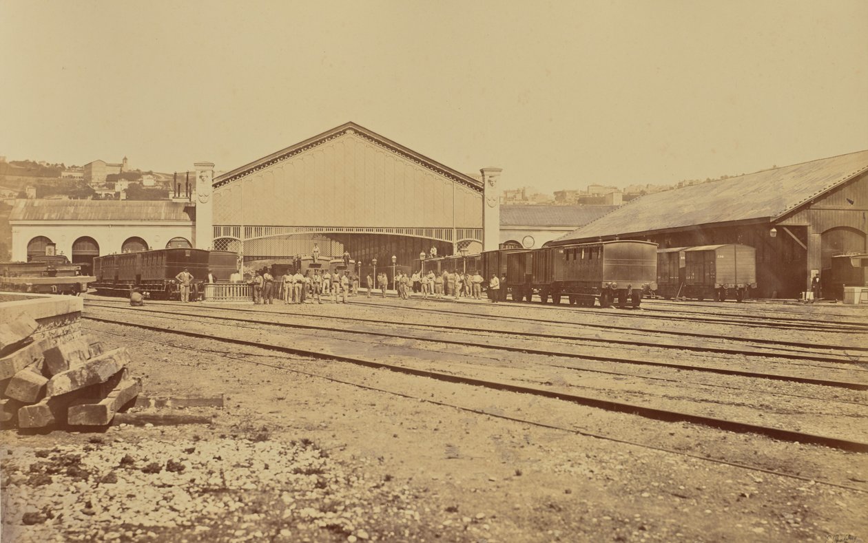 Lyon. Perrache Station af Édouard Baldus