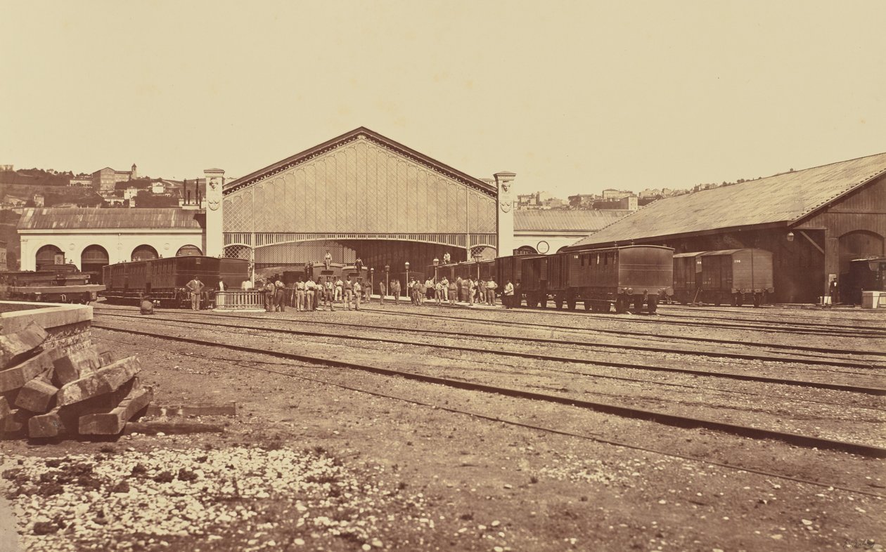 Lyon. Perrache Station af Édouard Baldus