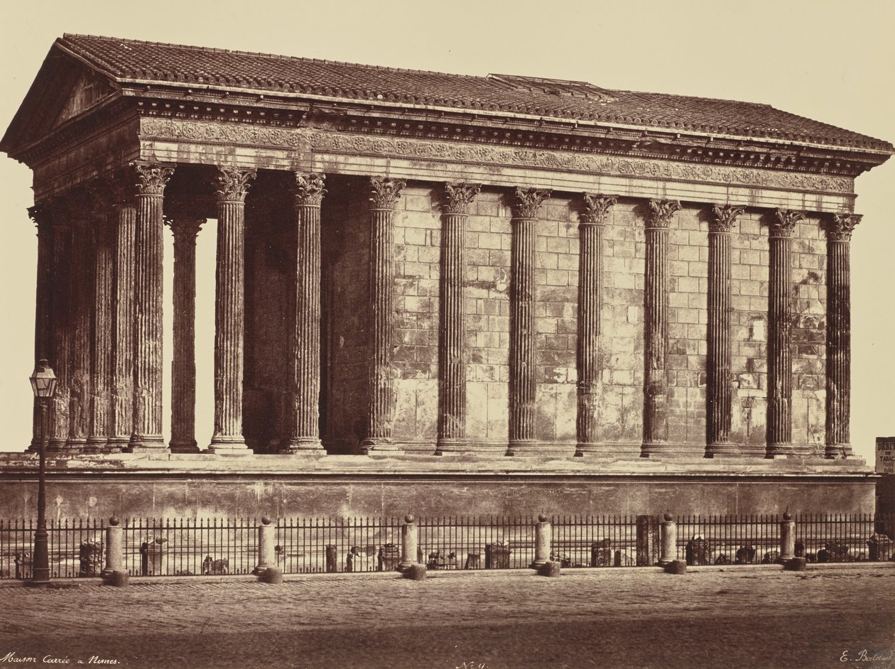 Nîmes. Maison Carrée af Édouard Baldus