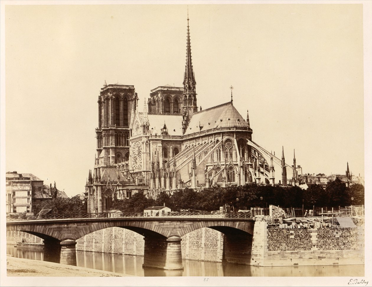 Notre-Dame (Apsis) af Édouard Baldus