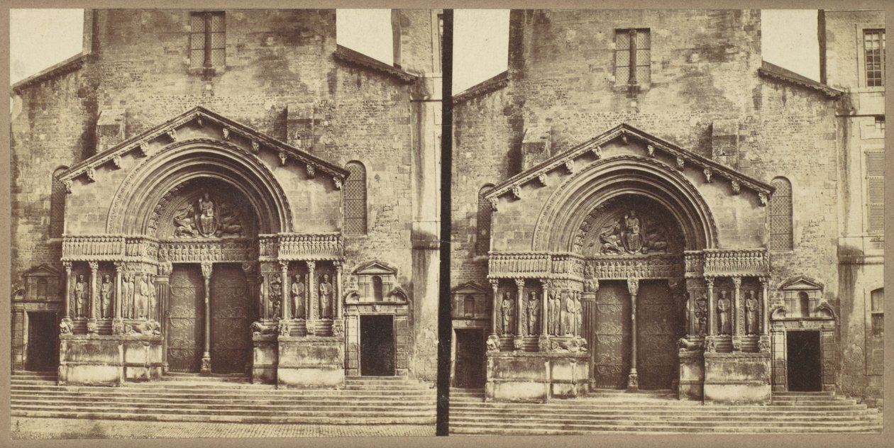 Portal, Saint-Trophime-kirken, Arles af Édouard Baldus