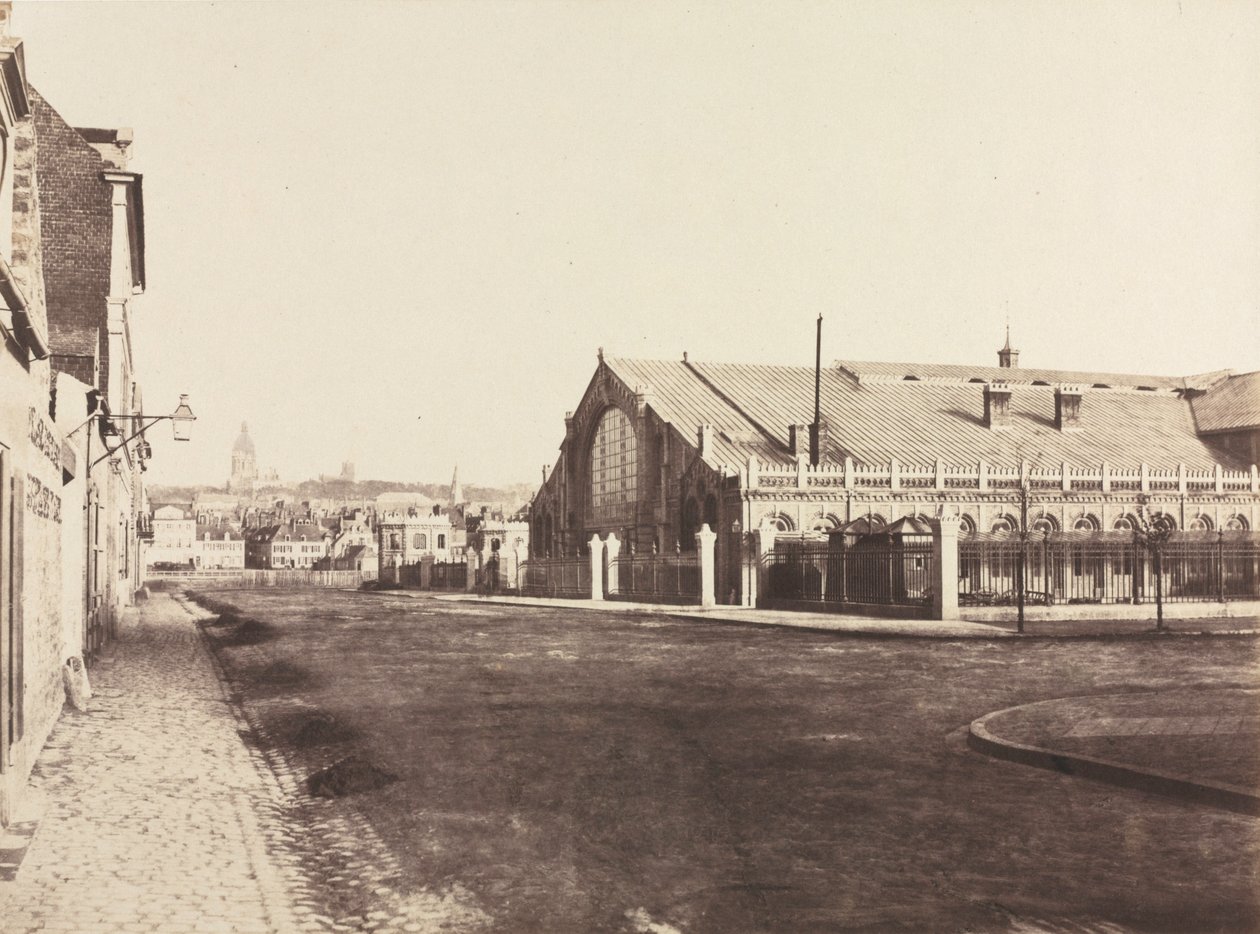 Sydgavlen af Boulogne Railway Station, ca. 1855. af Édouard Baldus