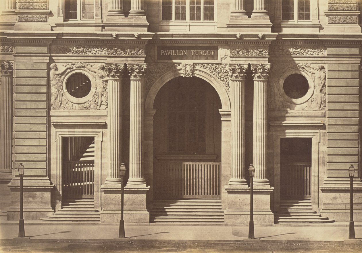 Stueetagen i Pavillon Turgot, Louvre, Paris af Édouard Baldus