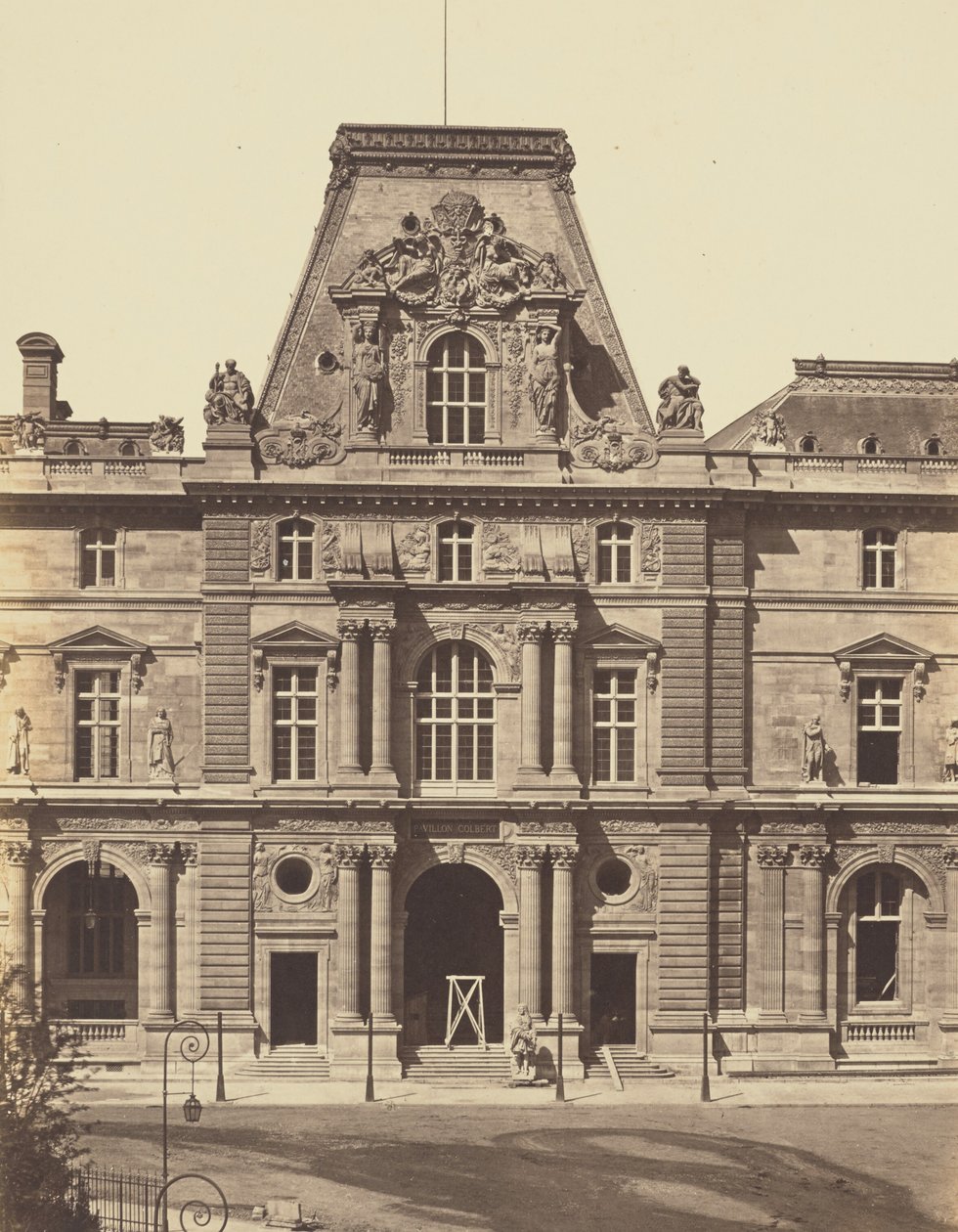 Pavillon Colbert, Louvre, Paris af Édouard Baldus