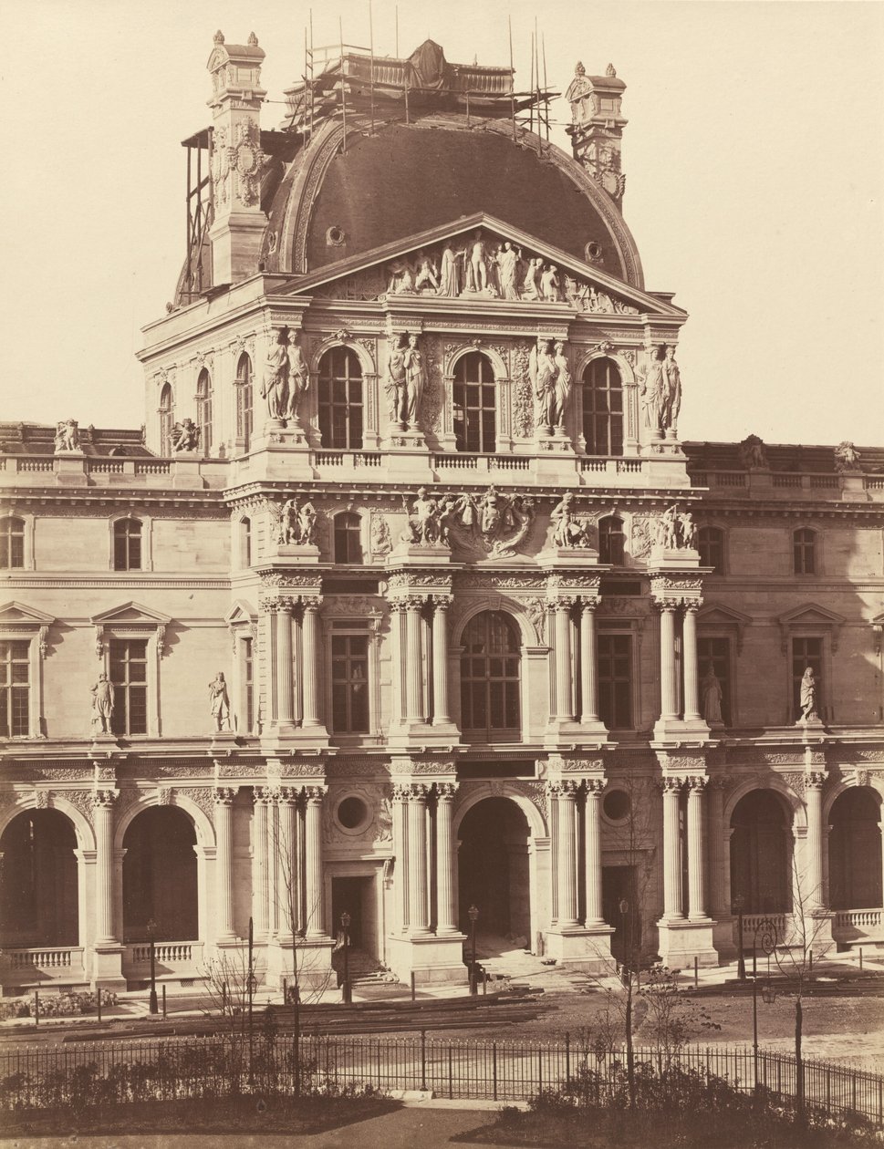 Udsigt over Louvre, 1855-1857. af Édouard Baldus
