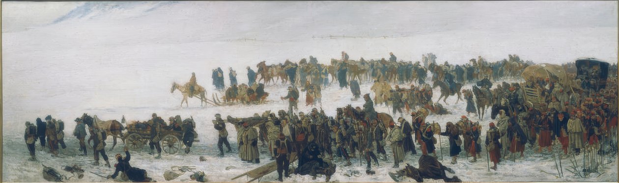 Toget med de sårede af Edouard Castres