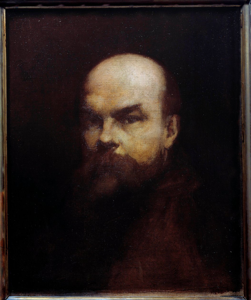 Portræt af den franske digter Paul Verlaine (1844-1896) Maleri af Edouard Chantalat (1800-tallet) 1800-tallet Metz, musee des Beaux Arts af Edouard Chantalat
