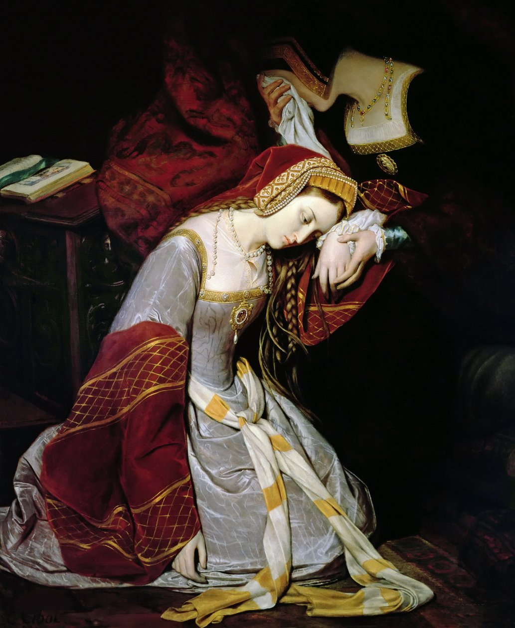Anne Boleyn i Tower of London af Edouard Cibot