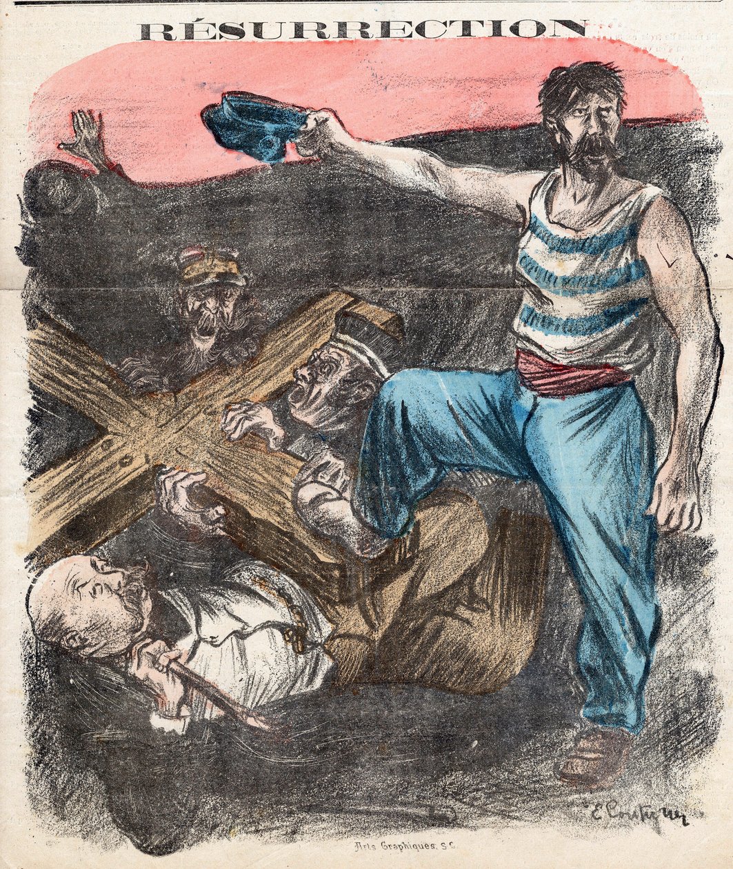 Cover af "" The Socialist Chambard"", nummer 71, Satirical in Colors af Edouard Couturier