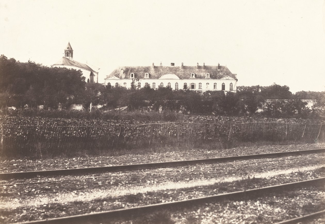 Gard Abbey nær Abbeville af Edouard Denis Baldus