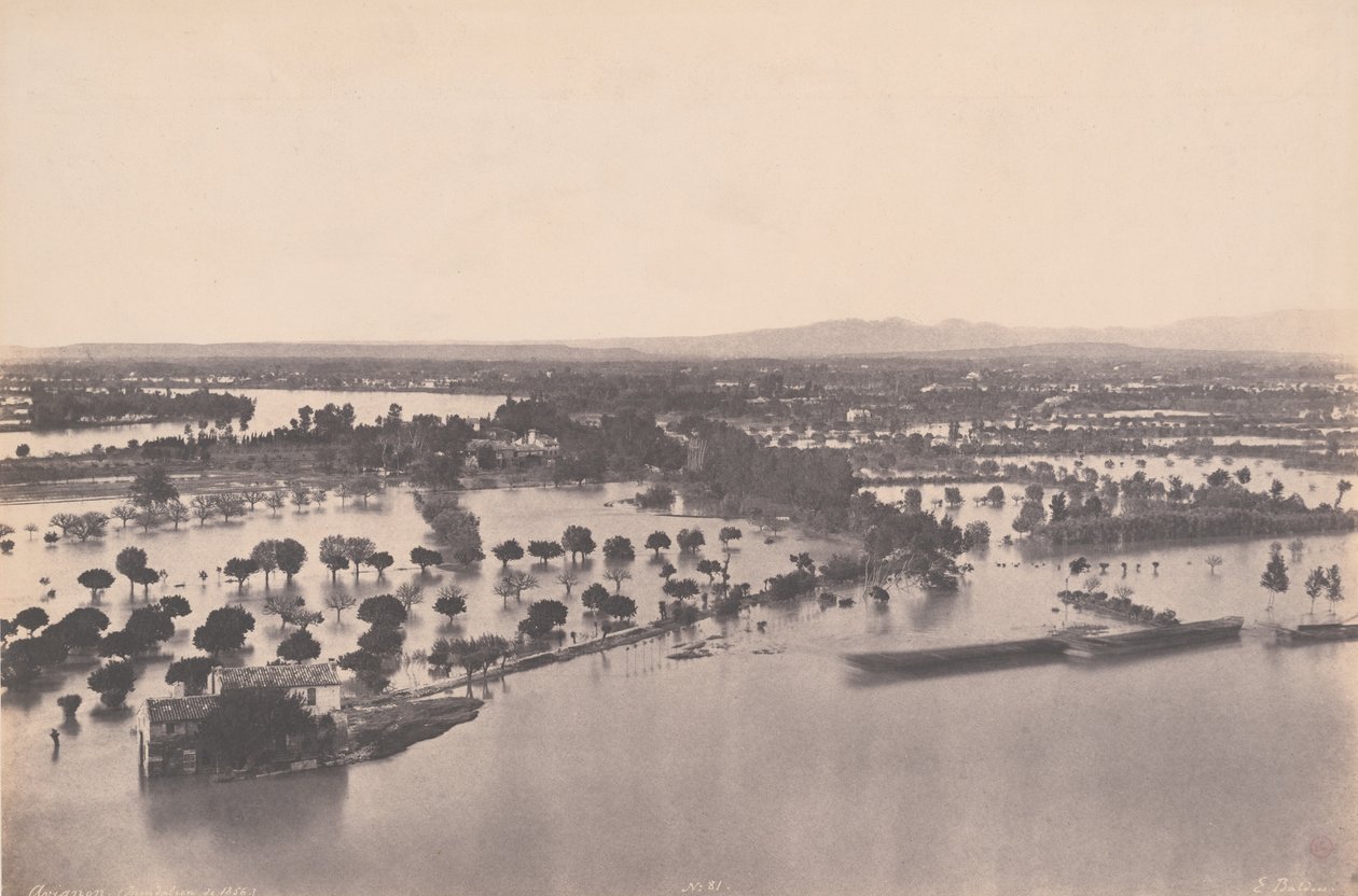 Avignon (flod i 1856) af Edouard Denis Baldus