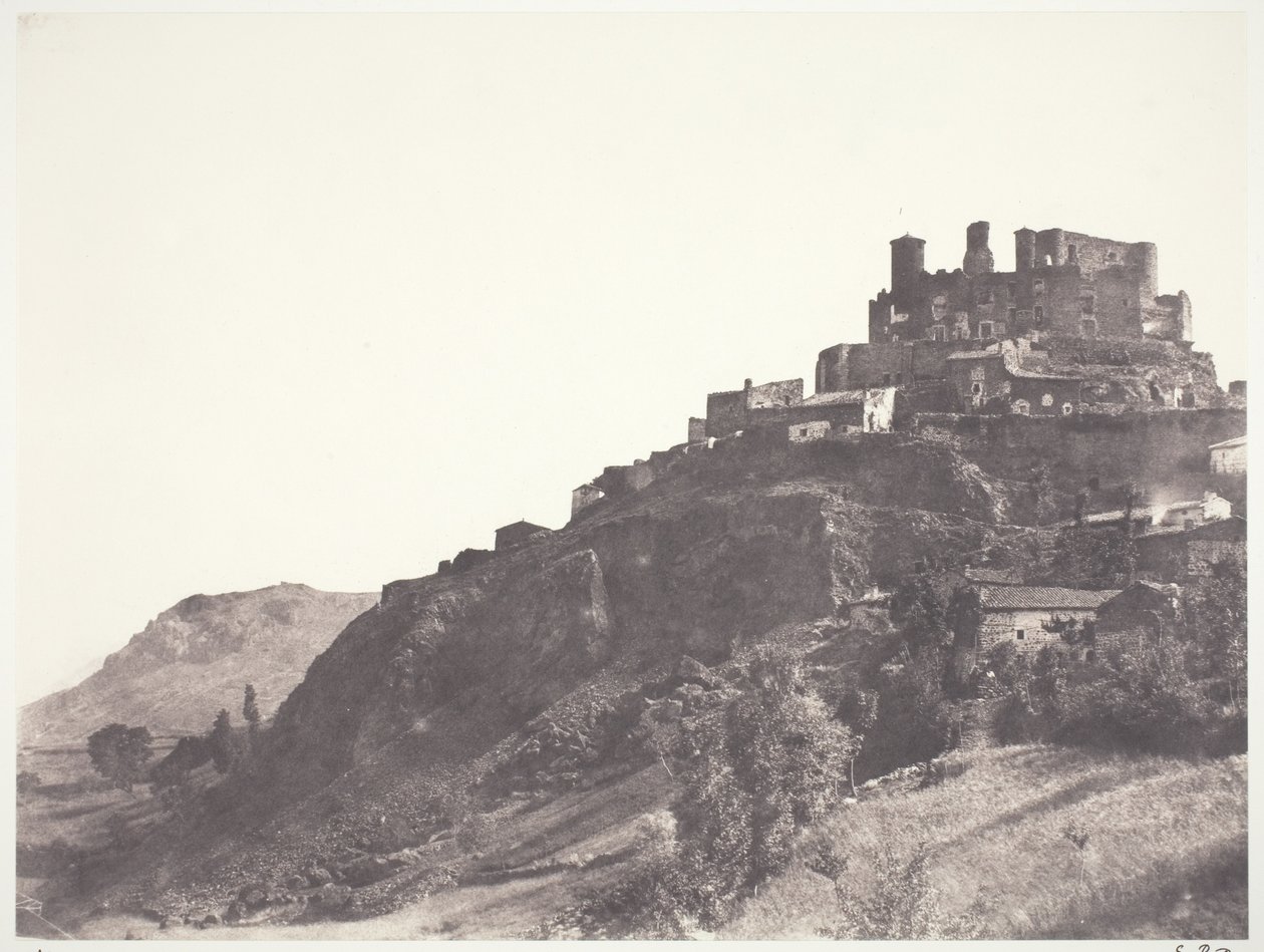 Chateau de Murol i Auvergne af Edouard Denis Baldus