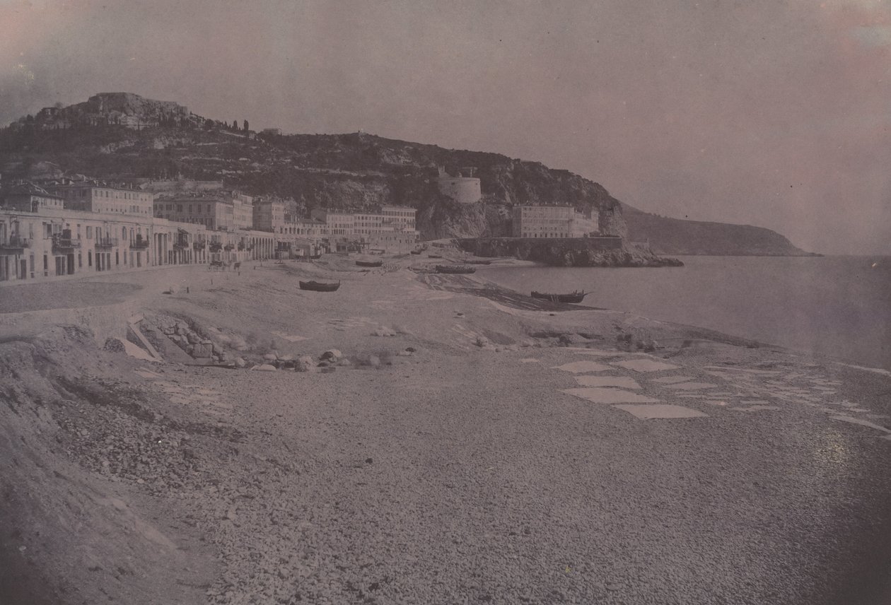 Les Ponchettes i Nice af Edouard Denis Baldus