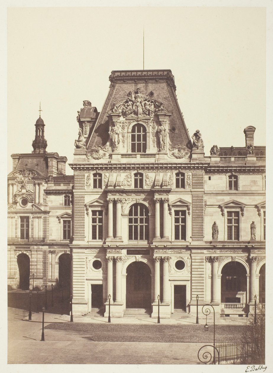Les Tuileries af Edouard Denis Baldus