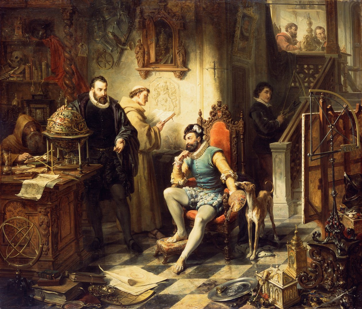 Opdagelse af teleskopet, 1855 af Edouard Ender