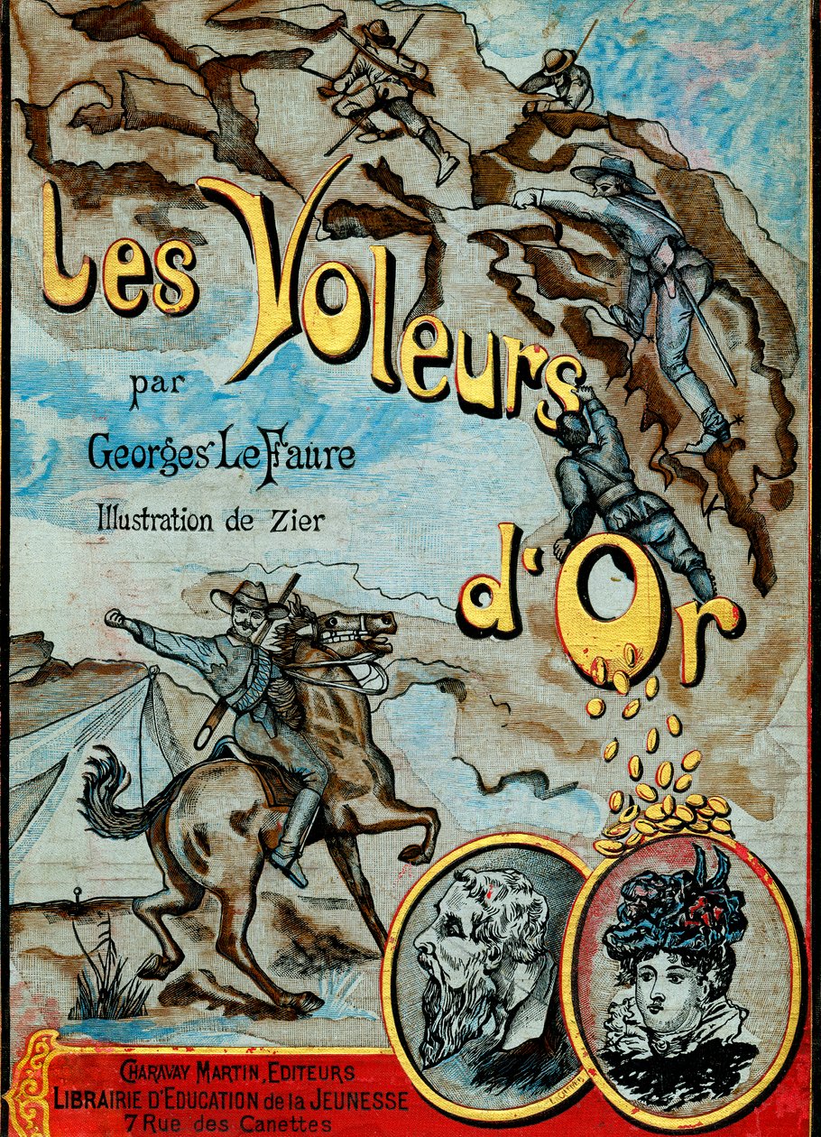 Forside til en eventyrroman: Les Thieves d