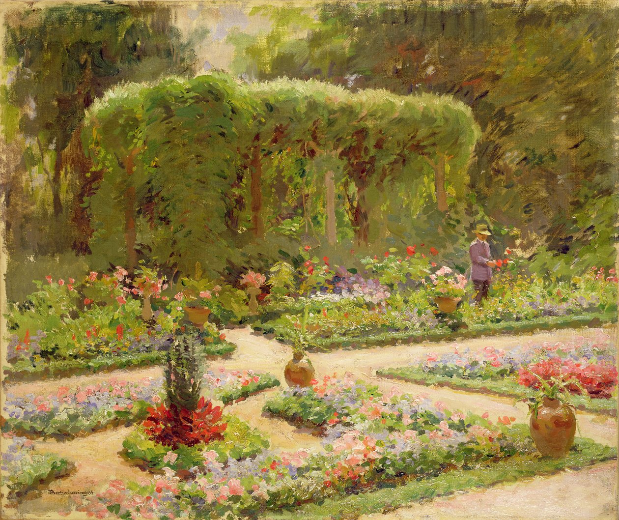 Gartnerens Have af Edouard Gaetan Charles Ansaloni