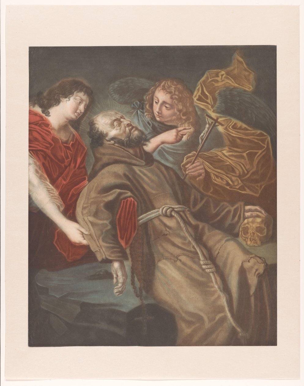 Sankt Frans død af Edouard Gautier Dagoty
