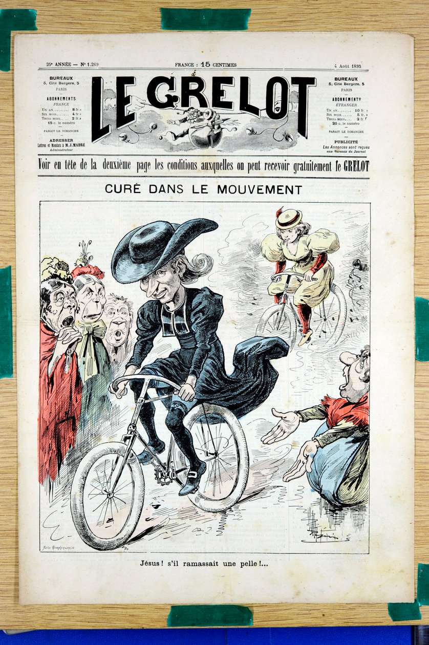 Omslag af "" Le Grelot "", nummer 1269, Satirique en Colours af Edouard Guillaumin Pepin