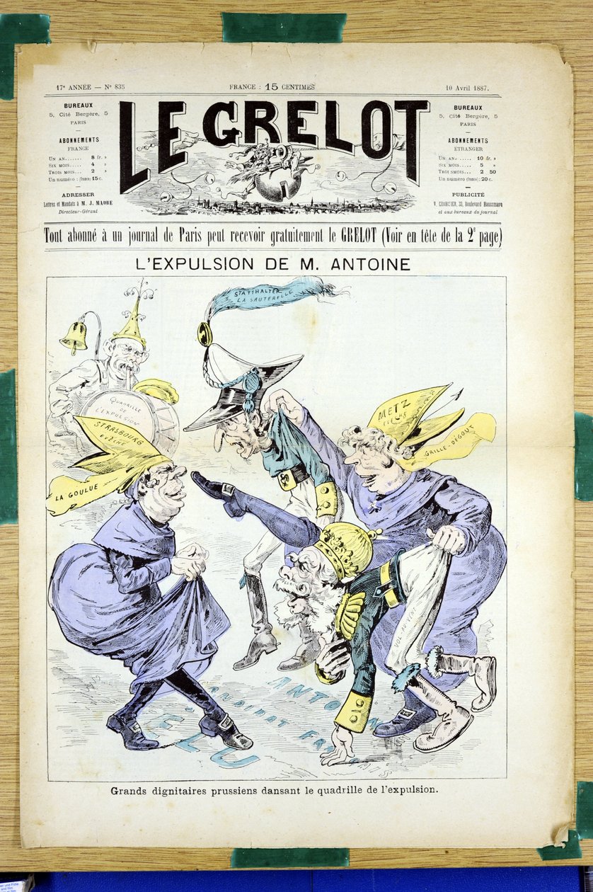 Cover af "" Le Grelot "", nummer 835, Satirique en Couleurs af Edouard Guillaumin Pepin
