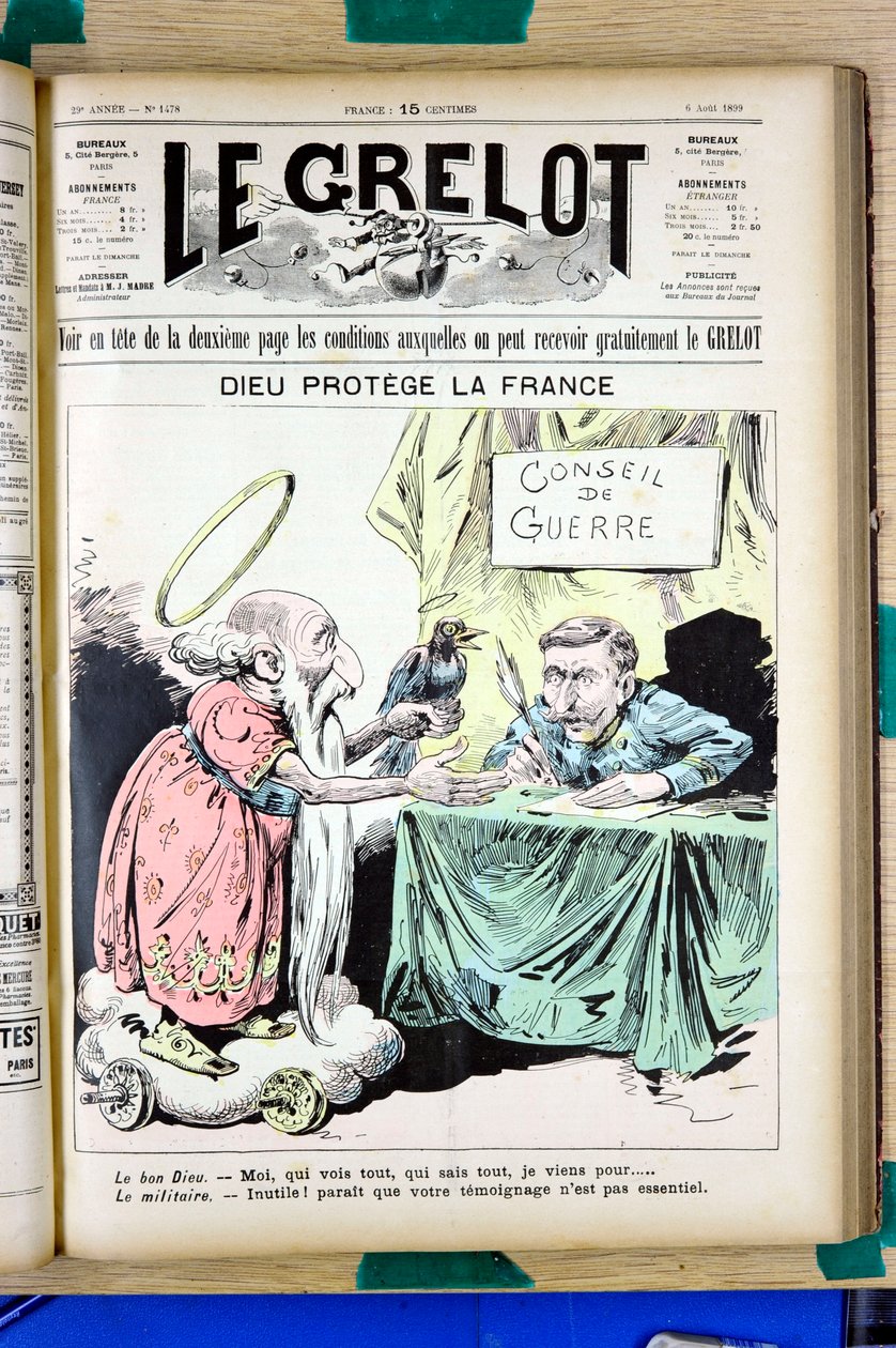 Omslag til ""Le Grelot"", nummero 1478, Satirisk i farver af Edouard Guillaumin Pepin