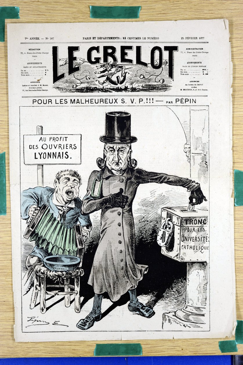Cover af "" The Grelot"", nummer 307, Satirique en Colours af Edouard Guillaumin Pepin