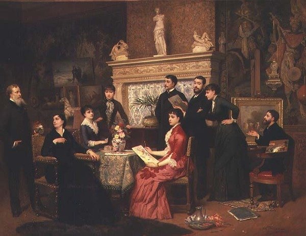 Malerundervisningen af Edouard Jean Conrad Hamman
