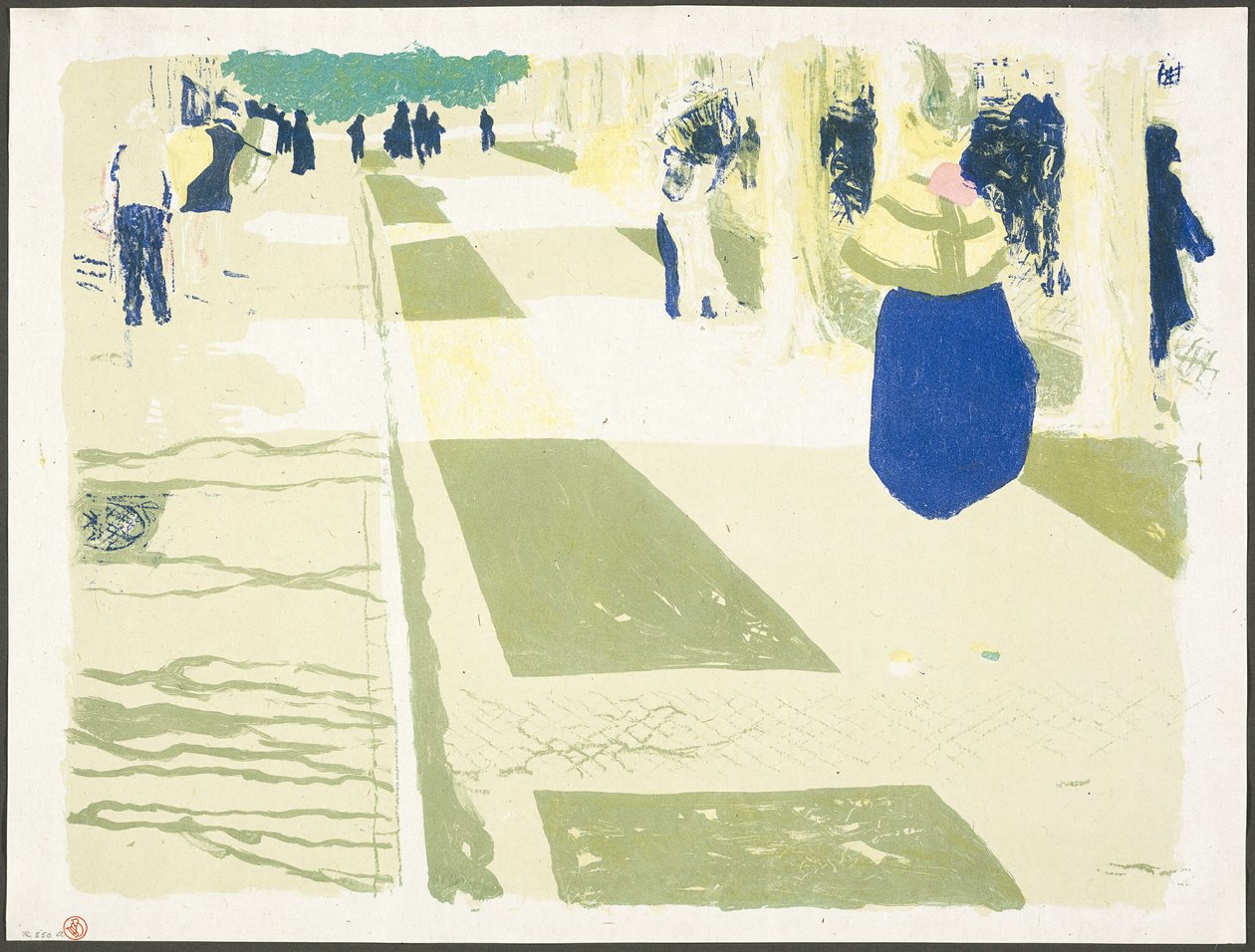 The Avenue, planche to fra Landscapes and Interiors af Édouard Jean Vuillard
