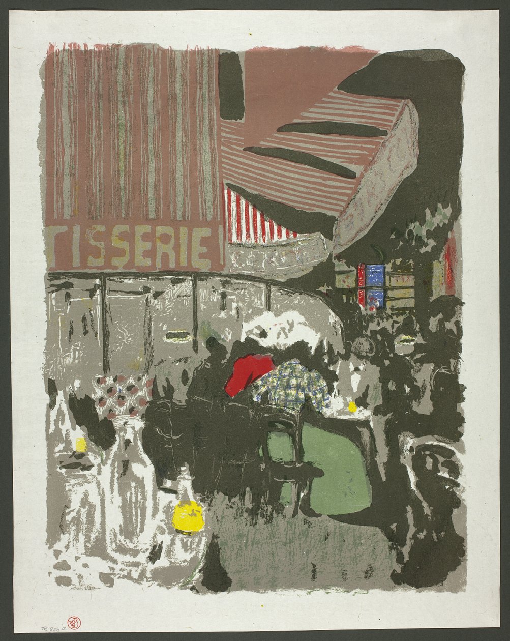 The Pastry Shop, plade ti fra Landscapes and Interiors af Édouard Jean Vuillard
