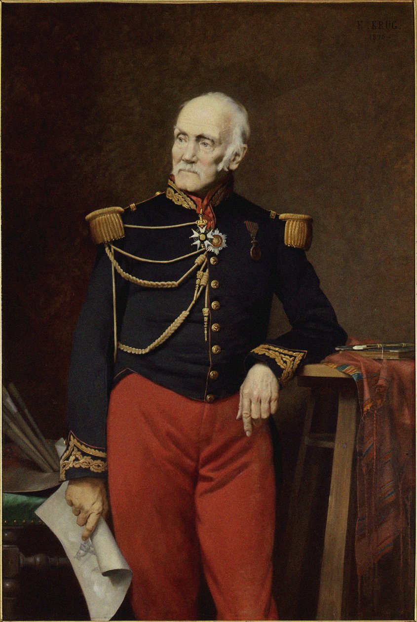 Portræt af Jean-Charles Langlois 1789-1870, 1876. af Édouard Krug