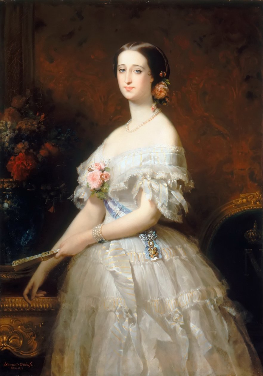 Eugénie de Montijo, franskmændenes kejserinde af Edouard Louis Dubufe