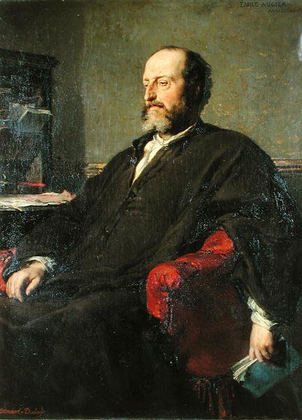 Guillaume Victor Emile Augier (1820-89) 1877 af Edouard Louis Dubufe