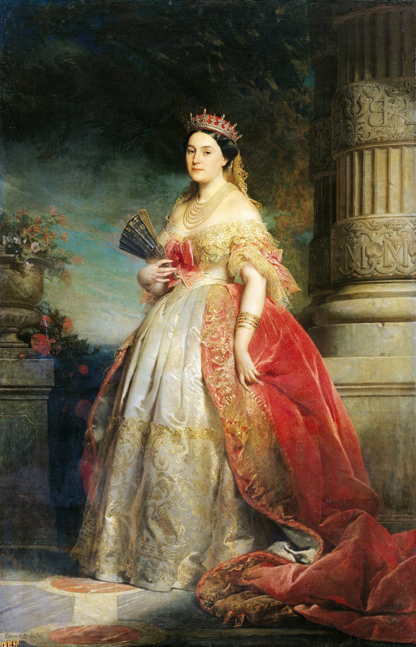Mathilde Laetitia Wilhelmine Bonaparte (1820-1904) 1861 (olie på lærred) af Edouard Louis Dubufe